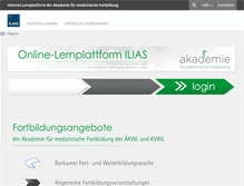 Tablet Screenshot of ilias.aekwl.de